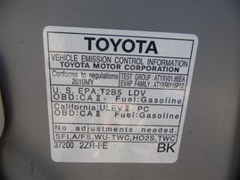 2010 Toyota Corolla Silver 1.8L AT #Z22967